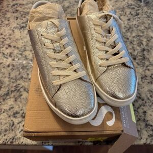 Soludos Metallic Gold Women's Sneakers